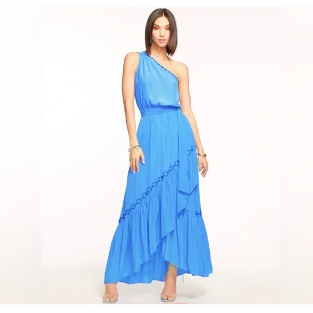 Ramy Brook Nicola Embellished Tiered Maxi Dress Size XXS NWT